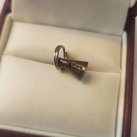 Cheerleader Charm Megaphone Sterling Silver 925 Teen Womens Girl Jewelry Pendant - Picture 3 of 6